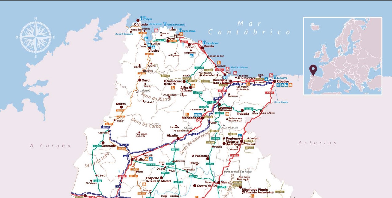 Mapa Turístico Provincia de Lugo